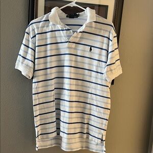 Ralph Lauren Polo Shirt with Blue Stripes